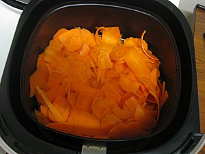 Airfryer de Philips, friteuse sans huile - Test 2 = Chips de carotte !
