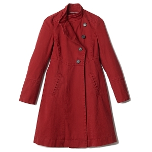 manteau comtpoir rouge