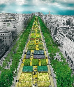Les Champs Elysées en jardin géant