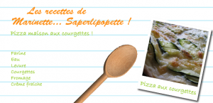 Pizza home made - aux courgettes