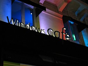 Une soirée au Windows café