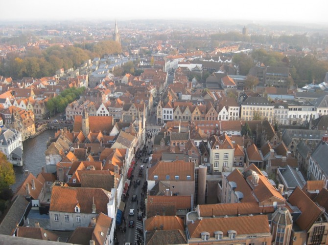 Vue du Beffroi de Bruges