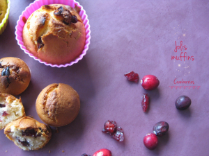 Petits muffins aux Cranberries