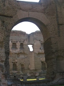 Rome et ses ruines : les thermes de Caracalla