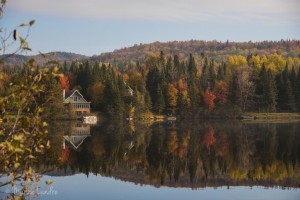 Les week-end en chalet, l'automne, au Quebec [Canada]